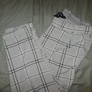 Torrid Gray Plaid Ankle Pants